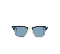 Thom Browne Eyewear acetate and titanium rectangular sunglasses - Black 52