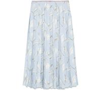 Thom Browne feather-print silk midi skirt - Blue 40-42-44-46