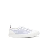 Thom Browne graphic-embroidered lace-up sneakers - White 39.5