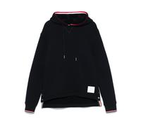 Thom Browne Loopback Oversized RWB-stripe cotton hoodie - Blue 0-1-2-3-4