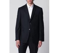THOM BROWNE Single-Breasted Wool Blazer with 4-Bar Stripe - Size: 4 - male