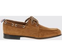 THOM BROWNE Suede Boat Shoes with Tricolour Flag - Size: 37 - female