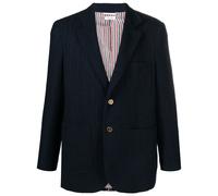 Thom Browne tweed single-breasted blazer - Blue 4