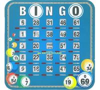 Thomas & Anca Club Supplies Ltd 1-75 Bingo Shutter board Shutter card Reuseable Bingo Ticket Tombola Card Pack of 10
