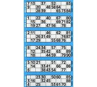 Thomas & Anca Club Supplies Ltd 12000 12 to View Bingo Flyers Bingo Tickets (Blue)