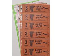 Thomas & Anca Club Supplies Ltd 60 BOOKS 3 GAME/PAGE JUMBO BINGO TICKET SHEET BIG BOLD NUMBERS 10 STRIPS OF 6 PREMIER TICKET