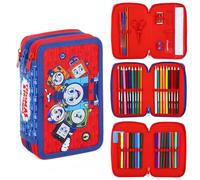 Thomas and Friends 3 Compartment Filled Pencil Case with 45 Items
