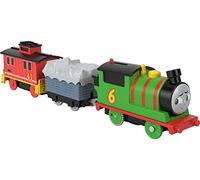 Thomas & Friends Motorised Train Engine With 2 Railway Carriages - Percy