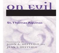 Thomas Aquinas On Evil Paperback Book Thomas Aquinas Multicolor