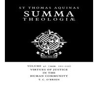Thomas Aquinas Virtues of Justice in the Human Community: 2a2ae. 101-22 Paperback Thomas Aquinas Multicolor