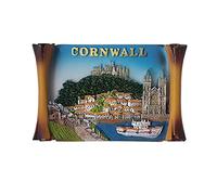 Thomas Benacci Cornwall Scroll Magnet - British England UK Cornish Souvenir for Fans of Truro Portreath Newquay Looe Tintagel