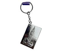 Thomas Benacci London Icons Metal Postcard Envelope Keychain - Big Ben / Double-decker Routemaster Bus / Hackney Taxi Cab / Union Jack Heart / Keyring British Souvenir from England UK, Metallic