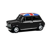 Thomas Benacci Mini Cooper Model with Pull Back Go Action Die Cast Union Jack Model Toy Car Souvenir Gift (Black)