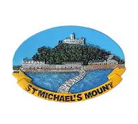 Thomas Benacci St. Michael's Mount Fridge Magnet - Cornwall Tidal Island - Castle and Garden - England UK British Souvenir