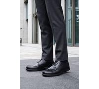 Thomas Blunt Men's Lace Up Apron Front Shoe with Memory Foam Comfort in Black | Size: 9 Thomas Blunt Black 9