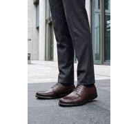 Thomas Blunt Men's Lace Up Apron Front Shoe with Memory Foam Comfort in Brown | Size: 8 Thomas Blunt Brown 8