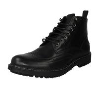 Thomas Blunt Mens Thomas Blunt Brogue Lace Up Casual Smart Ankle Boots A3R079 - Black - UK 11