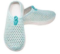 Thomas Calvi Women’s Beach Shoes, Summer Holiday Clogs Lightweight Mules Garden Slippers Footbed Breathable Slip on (Aqua, Numeric_6)