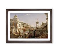 Thomas Cole Course of Empire Framed Print | A2 Walnut Framed Wall Art | Ready to Hang | Modern Nature Picture | Living Room Bedroom Lounge Office