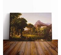 Thomas Cole Dream of Arcadia Canvas Print | Gallery Wrapped 30mm Frame Wall Art | 24x16 inches | Ready to Hang | Modern Picture | Living Room Bedroom Lounge Office