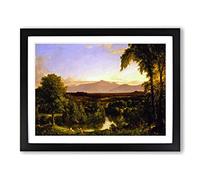 Thomas Cole Early Autumn View of Catskill Classic Painting Framed Print | A4 Black Framed Wall Art | Ready to Hang | Classic Landscape Picture | Living Room Bedroom Lounge Office