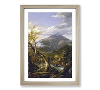 Thomas Cole Indian Pass Framed Print | A2 Oak Framed Wall Art | Ready to Hang | Modern Nature Picture | Living Room Bedroom Lounge Office