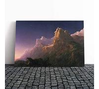Thomas Cole Prometheus Bound Canvas Print | Gallery Wrapped 30mm Frame Wall Art | 30x20 inches | Ready to Hang | Modern Picture | Living Room Bedroom Lounge Office