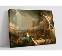 Thomas Cole The Course of Empire Destruction Canvas Wall Art Picture Print - 30 inch wide x 20 inch high (Frame Depth 30mm)