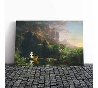Thomas Cole The Voyage of Life Childhood Canvas Print | Gallery Wrapped 30mm Frame Wall Art | 20x14 inches | Ready to Hang | Modern Picture | Living Room Bedroom Lounge Office