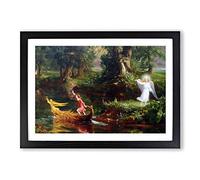 Thomas Cole The Voyage of Life Youth Framed Print | A2 Black Framed Wall Art | Ready to Hang | Modern Nature Picture | Living Room Bedroom Lounge Office