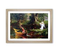 Thomas Cole The Voyage of Life Youth Framed Print | A2 Oak Framed Wall Art | Ready to Hang | Modern Nature Picture | Living Room Bedroom Lounge Office