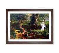 Thomas Cole The Voyage of Life Youth Framed Print | A2 Walnut Framed Wall Art | Ready to Hang | Modern Nature Picture | Living Room Bedroom Lounge Office