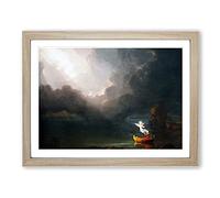 Thomas Cole Voyage of Life Old Age Classic Painting Framed Print | A2 Oak Framed Wall Art | Ready to Hang | Classic Historical Picture | Living Room Bedroom Lounge Office