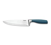 Thomas Cooks Knife 19cm, Recycled Stainless Steel Chef Knife | The go-to blade for vegetables, herbs and meat, with a hollow ground edge, full bolster and soft touch matte handle.