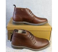 Thomas Crick Dallas Mens Chukka Boots UK 8 EU 42 Brown Leather Desert Shoes NEW