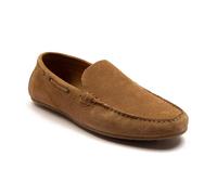 Thomas Crick 'Duval' Men's Leather Slip-on Casual Loafer Shoes Dark Taupe