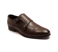 'Boycie' Double Monk Strap Formal Shoes Thomas Crick Brown 7