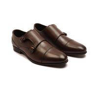 Thomas Crick Men's 'Boycie' Double Monk Strap Formal Shoes in Brown | Size: 12 Thomas Crick Brown 12