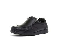 Thomas Crick Mens Dalton Loafers, Black, 7 UK