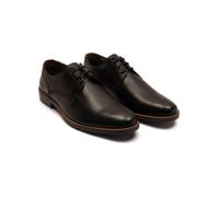 Thomas Crick Men's 'DURANT' Derby Formal Leather Shoes in Black | Size: 12 Thomas Crick Black 12