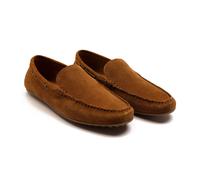 Thomas Crick Men's 'DUVAL' Suede Leather Slip-on Casual Loafer Shoes in Tan | Size: 12 Thomas Crick Tan 12