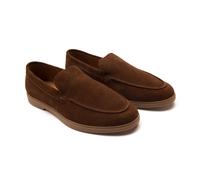 Thomas Crick Men's 'Fenway' Suede Leather Slip-on Casual Loafer Shoes in Brown | Size: 9 Thomas Crick Brown 9