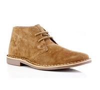 Thomas Crick Men's 'Gobi' Suede Desert Boots, Formal, Classic, Comfortable and Stylish, Fashionable Addition to Any Outfit, Made with Leather (Black/Brown/Navy/Stone)
