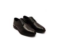 Thomas Crick Men's Lanner Leather Formal Derby Shoes in Black | Size: 7 Thomas Crick Black 7
