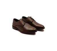 Thomas Crick Men's Lanner Leather Formal Derby Shoes in Brown | Size: 11 Thomas Crick Brown 11