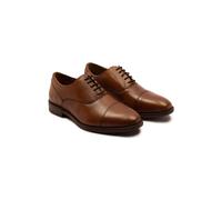 Thomas Crick Men's Merlin Leather Oxford Toecap Shoes in Tan | Size: 9 Thomas Crick Tan 9