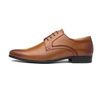 Thomas Crick Men's Ormond Formal Derby Lace-up Leather Shoes Tan