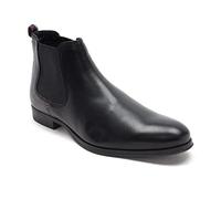 Thomas Crick Men's 'Reggie' Formal Chelsea Boots, Classic, Comfortable and Stylish Boots for Any Occasion, Made with Leather, Effortless and Fashionable (Black)