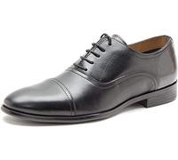 Thomas Crick Men's 'Stowe' Formal Classic Shoes, Comfortable, Durable, Trendy, Crafted with Premium-Quality Leather, Perfect for Any Occasion, Closet-Staple Shoes (Black/Tan)
