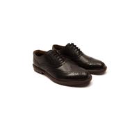 Thomas Crick Men's Waldew Leather Lace-Up Brogue Oxford Shoes in Black | Size: 8 Thomas Crick Black 8